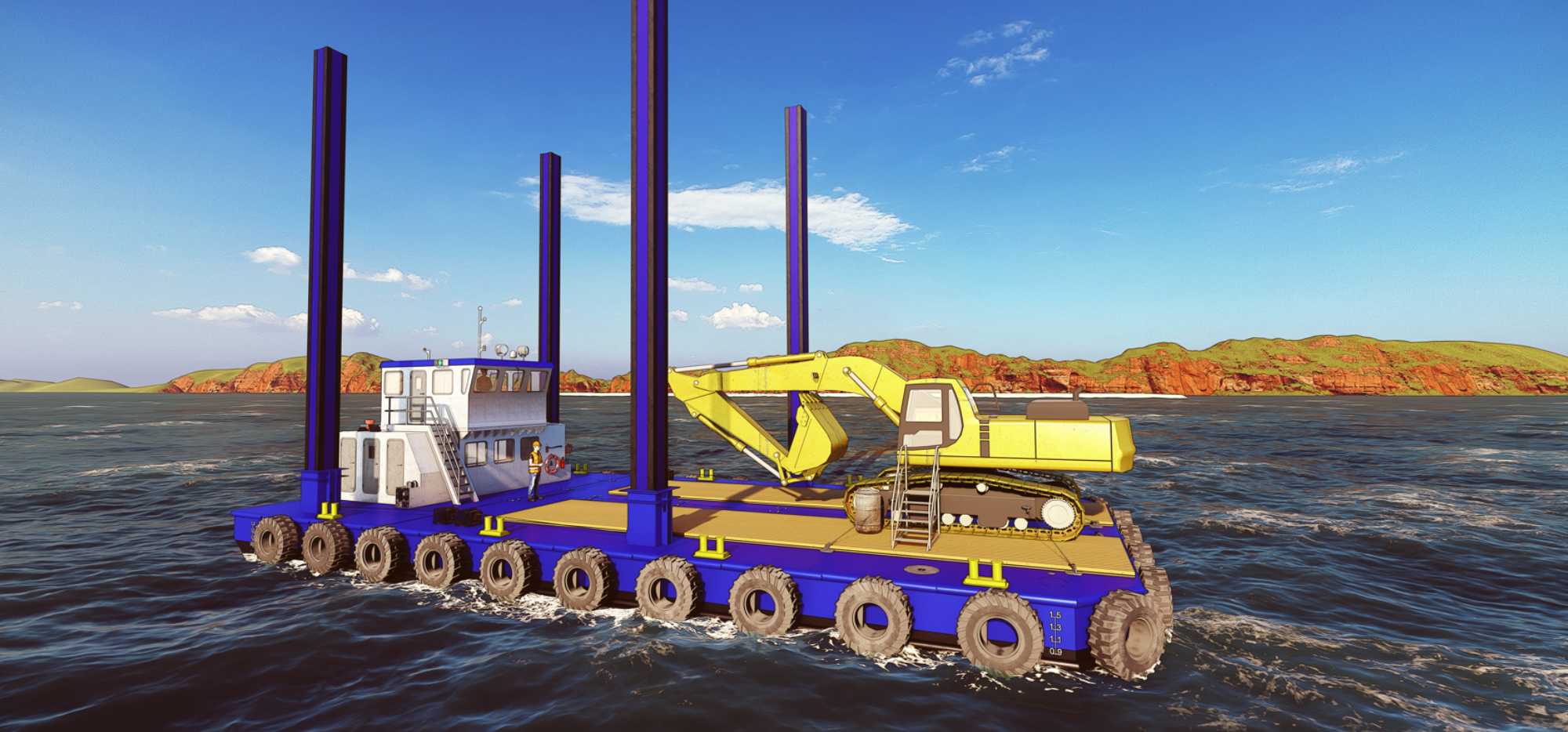 NAVANEX DESIGNS A NEW DREDGING BARGE FOR DRAGAGE IM