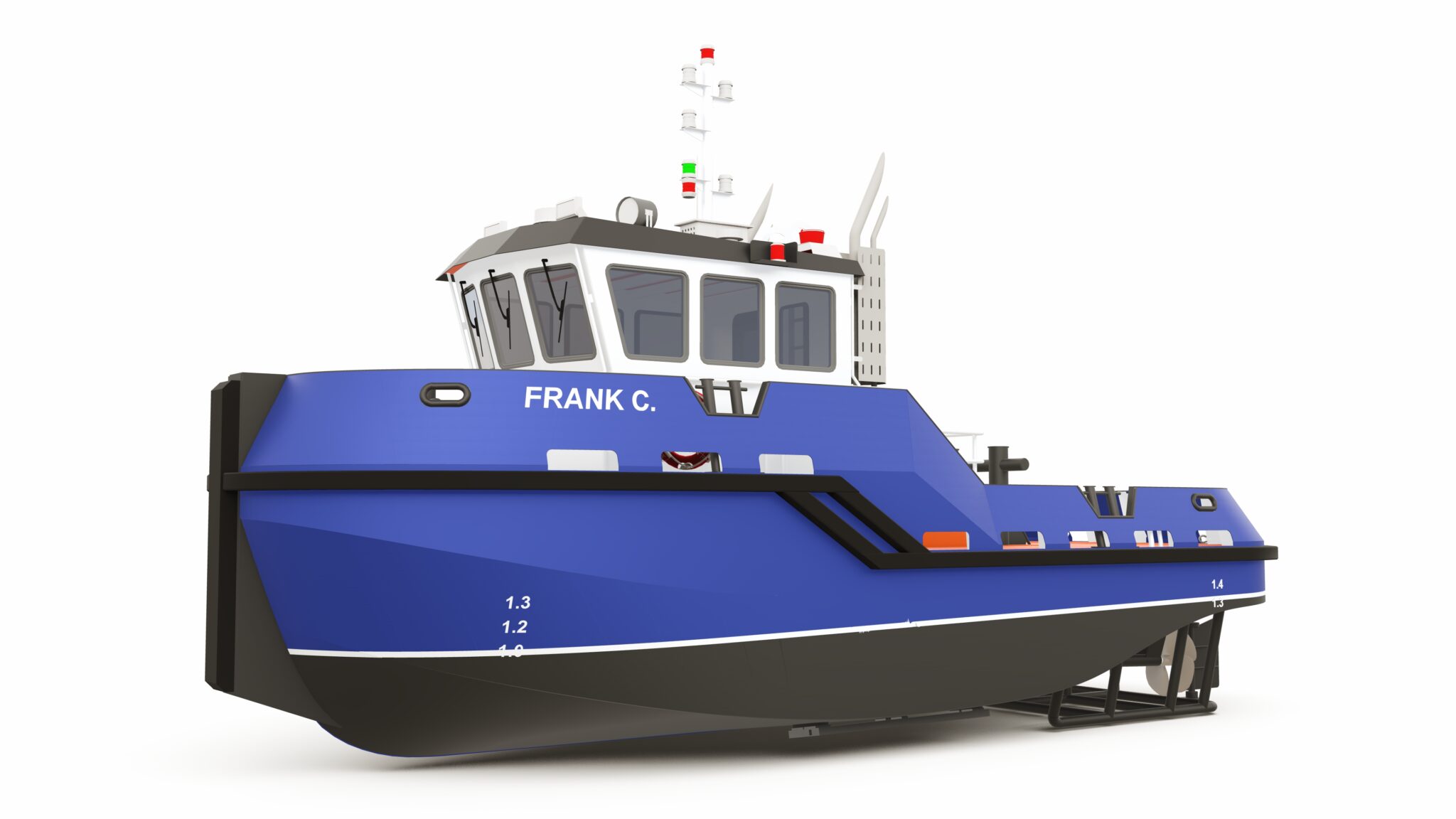 Frank C. service tugboat designed by Navanex –